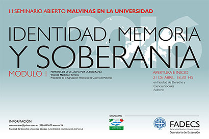 III SEMINARIO MALVINAS EN LA UNIVERSIDAD "IDENTIDAD, MEMORIA Y SOBERANÍA" 2016